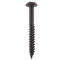 Round Head Pozi Twin Thread Woodscrews Black Japan