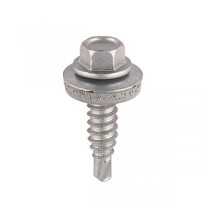 Hex Head Stitcher Screws BZP