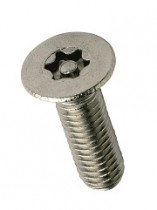 Countersunk 6-Lobe Pin Machine Screw A2