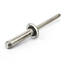 Dome Head Aluminium/Aluminium Triform Washered Rivets