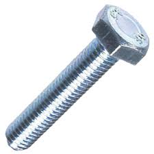 M16 x 80mm Hex Set Screw 8.8 BZP