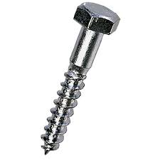 M6 x 60mm Coach Screw BZP