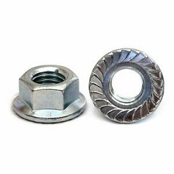 M4 Hex Flanged Nut Steel 8.8 BZP