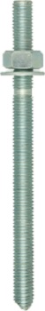 M16 x 250mm Chemset Stud Flat Head 5.8 BZP