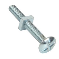 M6 x 16mm Roofing Bolt   Nut BZP