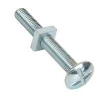 M6 x 25mm Roofing Bolt   Nut BZP