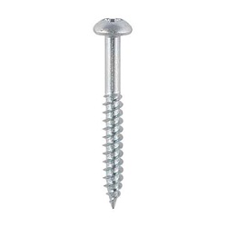 # 6 x 1/2 Rnd Hd CR Z Wood Screw BZP