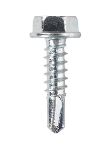 4.2 Ø x 9.5mm Hex Flange Self Drill Screw BZP