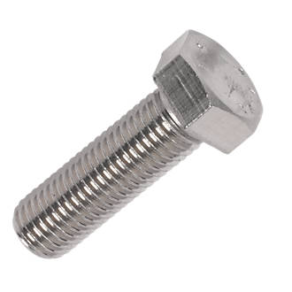 M6 x 40mm Hex Set Screw A2