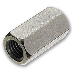 M6-1.00P Hexagonal Stud Connector BZP