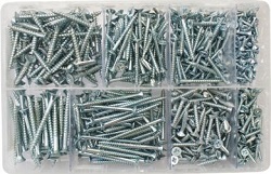 Assortment Box - Csk Pozi Wood Screws BZP