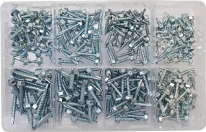 Assortment Box - Hex Hd Self Drill Screws BZP